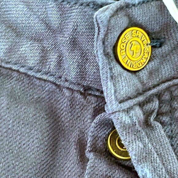 Sandrine Rose Free People Women's Navy French Worker Denim Jeans Size 30 - Picture 7 of 12